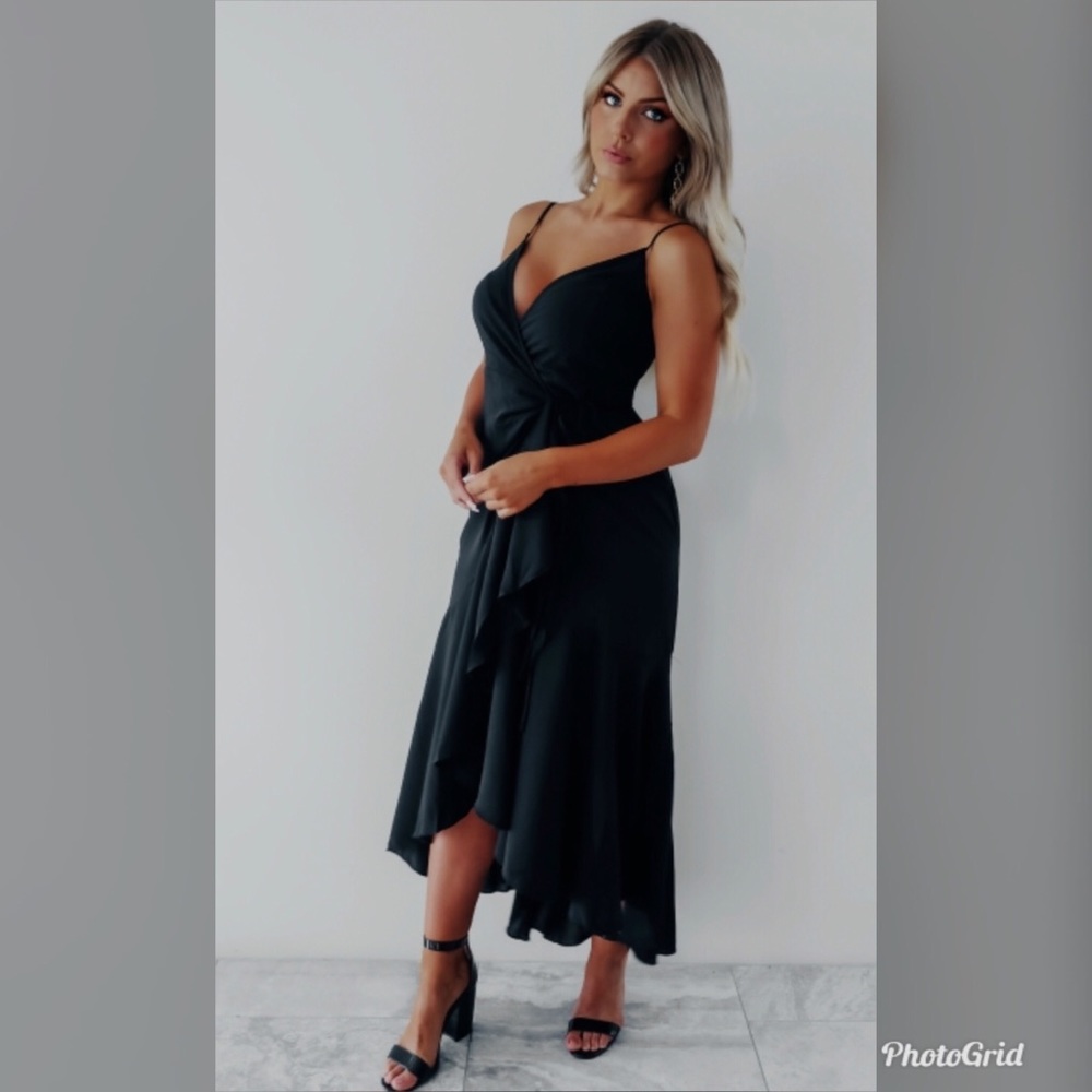 Black cocktail dress